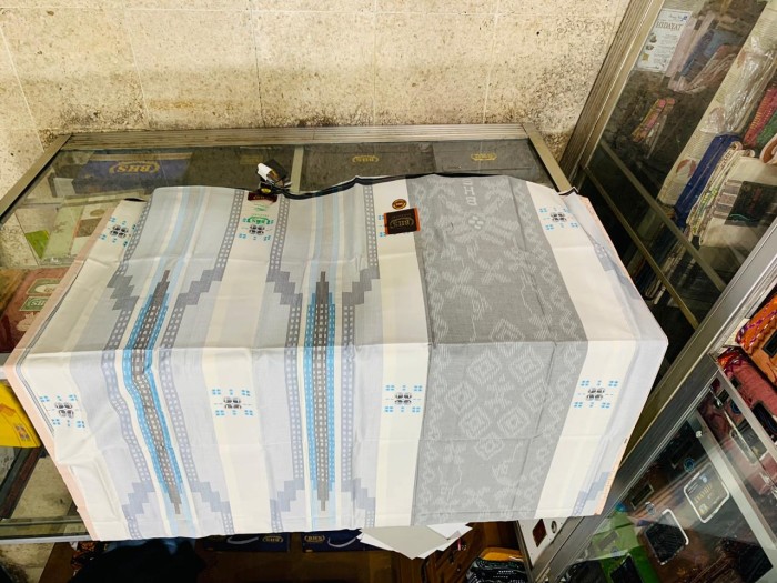 Sarung Tenun Songket BHS Excellent DBI SGS -- 02 - Putih