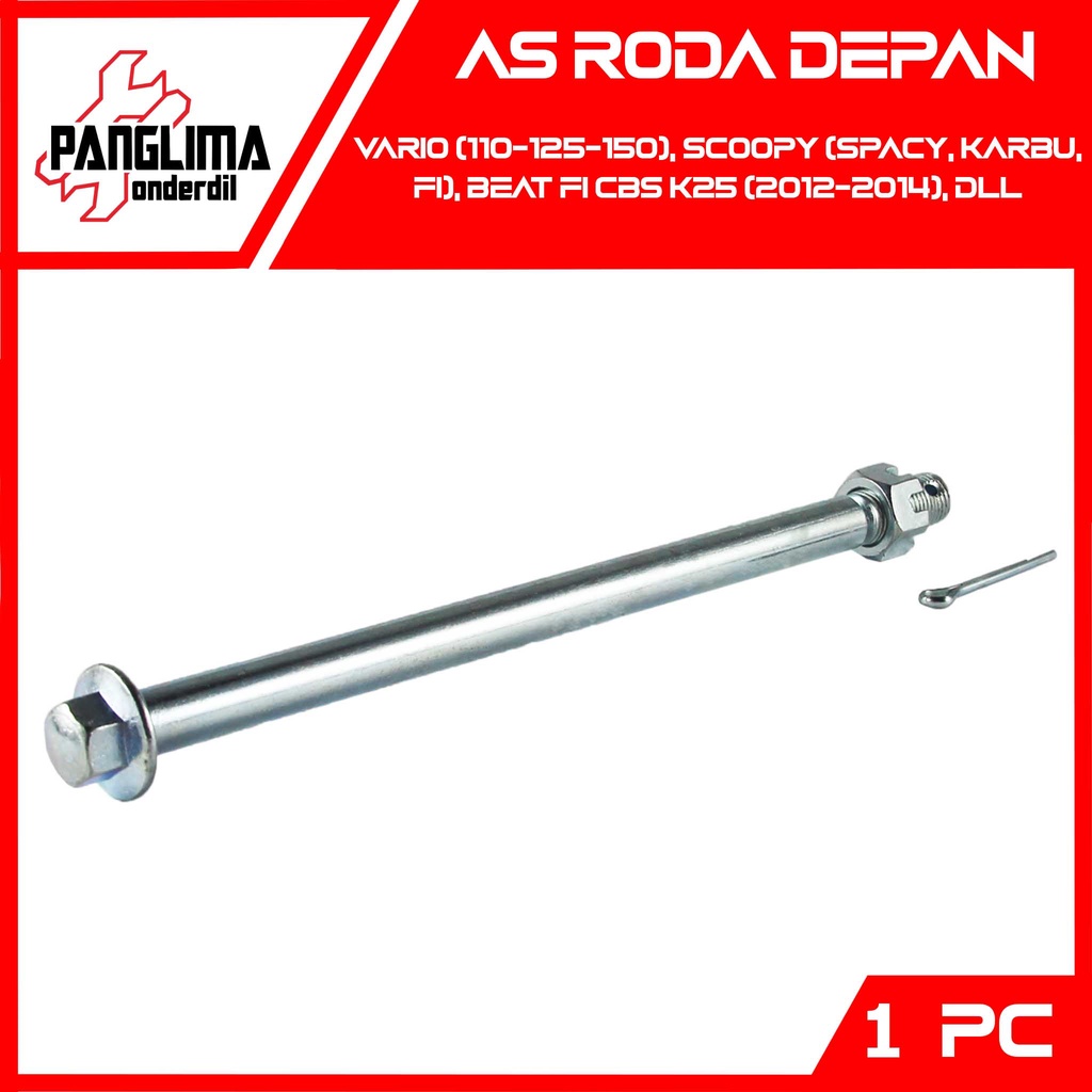 As Roda Depan Beat FI-F1-Pop-Sporty-Street &amp; Vario 110-125-150 eSP-Techno &amp; Scoopy Karbu &amp; Spacy &amp; Supra X 125-Fit New &amp; Karisma &amp; Blade &amp; Revo Absolute