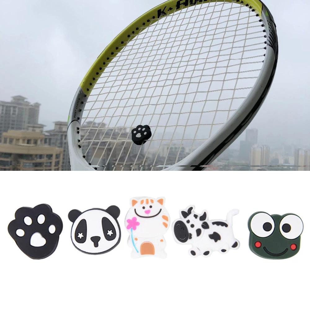 Nickolas1 Raket Tenis Dampener Tennis Aksesoris Tennis Staff Anti Kejut Kartun Silicon Lembut Raket Tenis