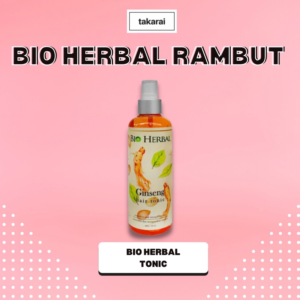 Takarai Tonic Penguat Rambut dengan Ginseng Asli BPOM Ampuh dalam 7 Hari