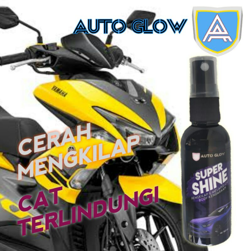 COD Super Shine 60ML Pengkilap Body Motor Mobil Helm Cat Memberi Efek Daun Talas By Auto Glow