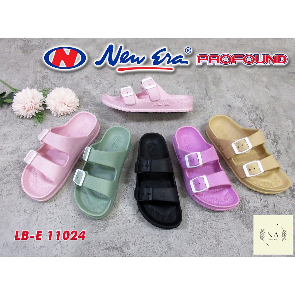 SANDAL BAN 2 GESPER NEW ERA PEREMPUAN TERLARIS LB E 11024 - BRAND SANDAL RUBBER CANTIK TERMURAH TAHAN AIR NYAMAN DIPAKAI SANDAL SELOP NEW ERA TERBARU