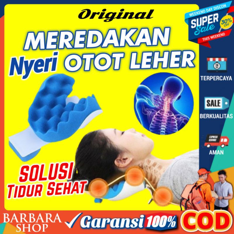 Bantal Terapi Leher Refleksi Kepala Bantal Capek Terapi Tulang Leher Punggung Relax NecK Revitalizer