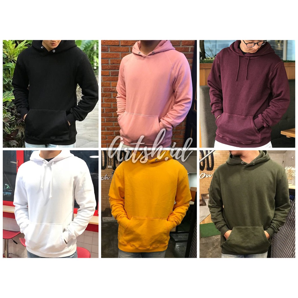  Hoodie Warna Plain FULL LABEL HnM Original HnM Sweater 