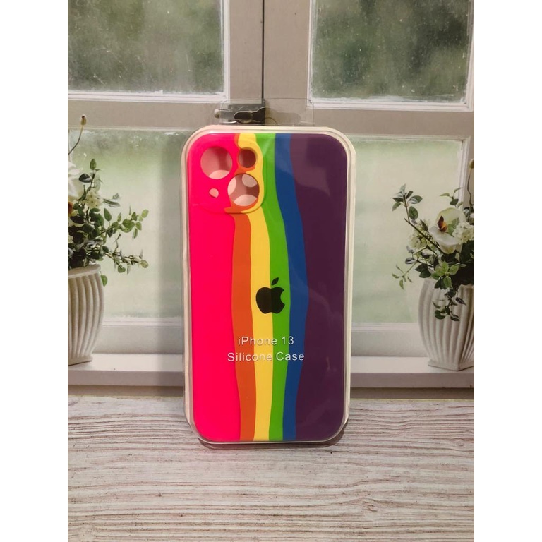 CASE IPHONE 13 SILIKON CASE NEW RAINBOW COVER IPHONE 13