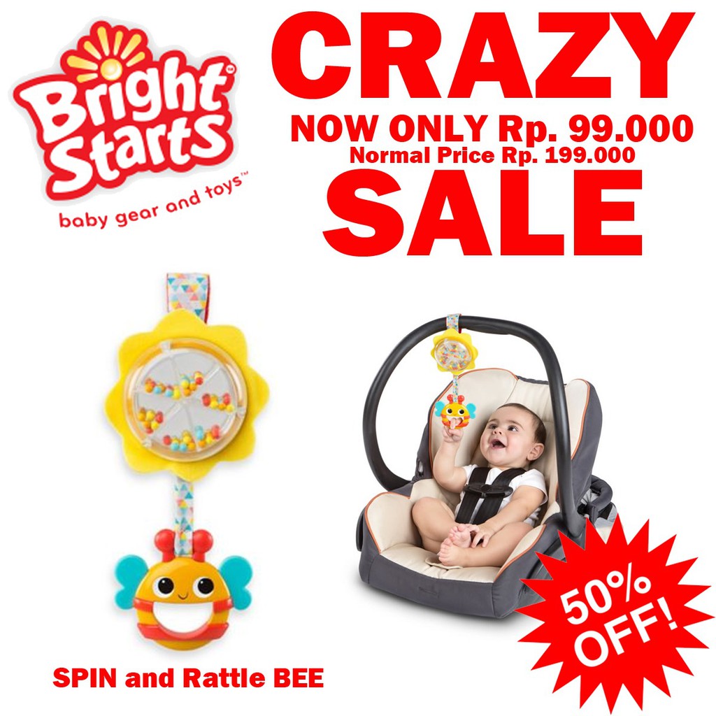 Bright Starts Spin &amp; Rattle Bee