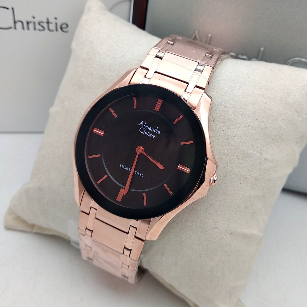 Alexandre Christie AC 8605 - Jam Tangan Wanita Original (BLACK, SILVER, ROSE GOLD)