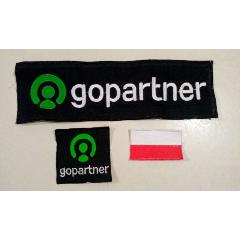 emblem logo gopartner, bordiran gopartner