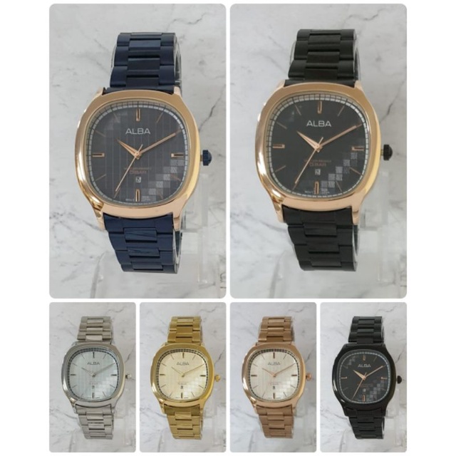 Jam Tangan Wanita Alba Fashion Analog strap Rantai