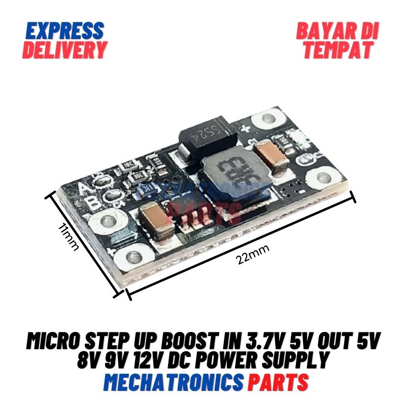 Micro Step Up Boost In 3.7V 5V Out 5v 8v 9v 12v DC Power Supply