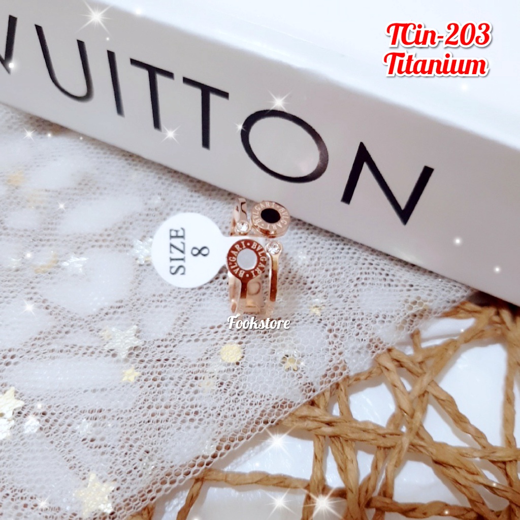 TERMURAH CINCIN WANITA TITANIUM FASHION/ANTI KARAT MODEL SIMPEL