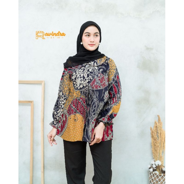 Blouse Batik Printing Pekalongan Kemeja Batik Wanita