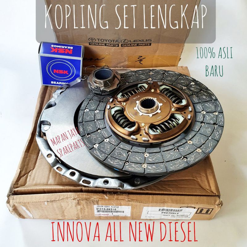 Kopling Set Innova Reborn DIESEL GARANSI Original Toyota (Harga Per 1 Set)