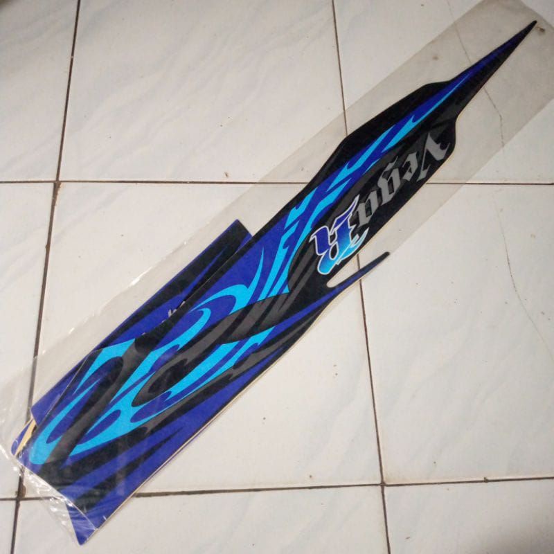 POLET STRIPING FULBODY VEGA R NEW 2008 HITAM BIRU