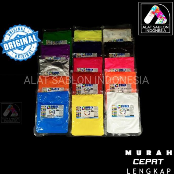 

Sale Tinta Sablon Rubix Hc Plastisol Transparant Clear High Coverage 200Gr Sale!!!