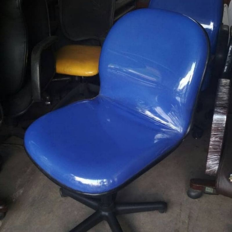 PROMO!! KURSI STAFF HIDROLIK MURAH, KURSI KANTOR SEKERTARIS, KURSI TAMU, KURSI TUNGGU-Biru
