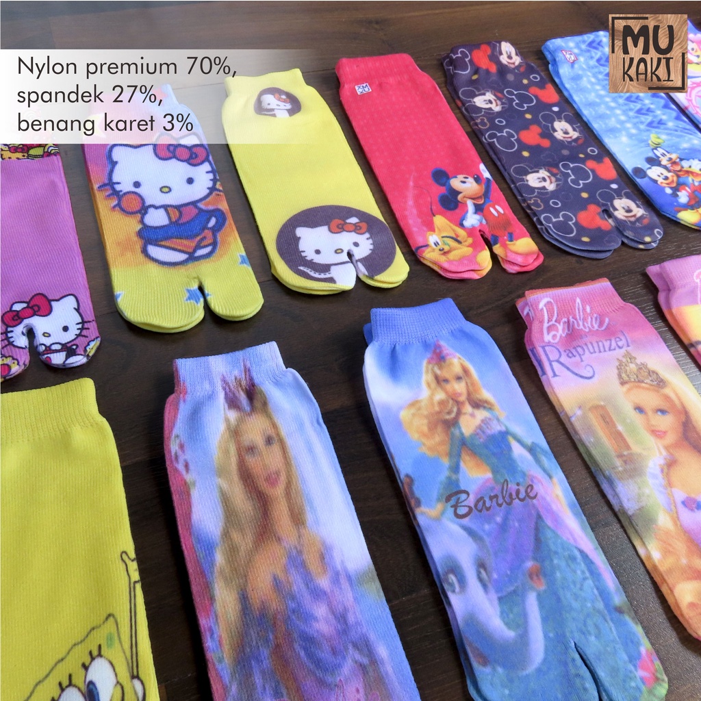 Kaos Kaki Jempol Anak Printing Karakter Murah Mukaki P