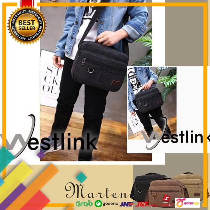 BIG SALE.. √ TAS SELEMPANG PRIA CANVAS | TAS SELEMPANG POLO ORI IMPORT ..TERBARU