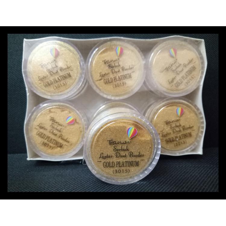 Trans Gold Platinum Luster Dust Powder / Edible Gold Powder Kode 57