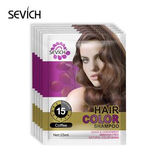 1pc Hair Color Shampoo 25ml 5 Colors Hair Dye Shampoo Golden