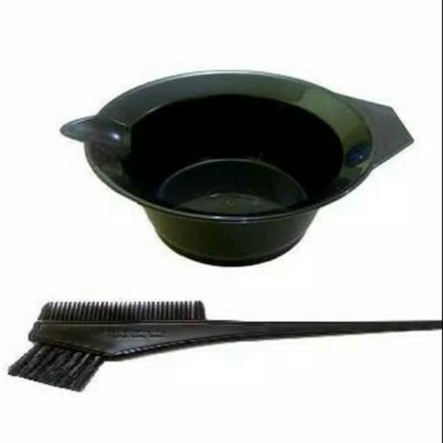 Sisir semir rambut + mangkok