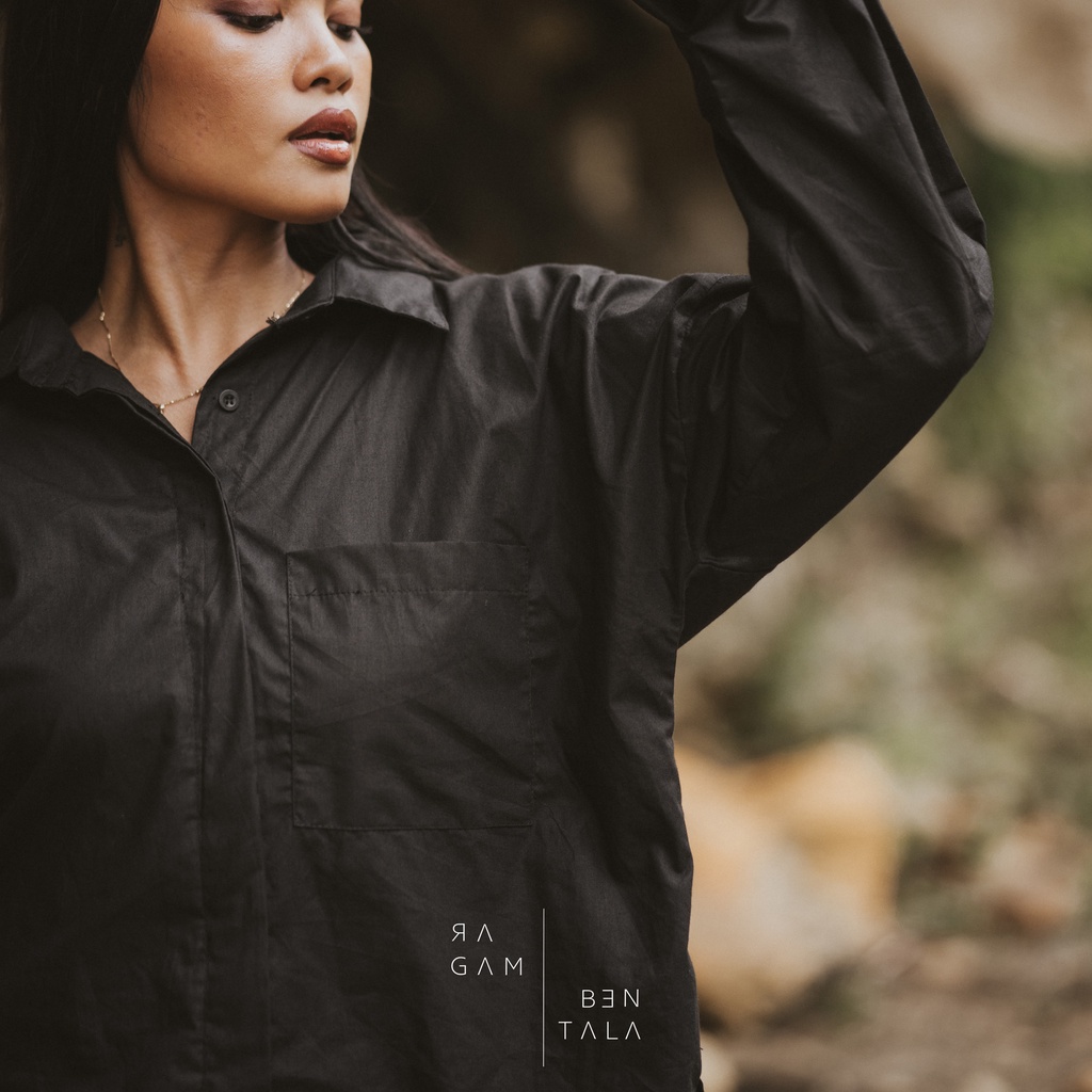 KAMBERA ARANG OVERSIZED SHIRT - RAGAMBENTALA