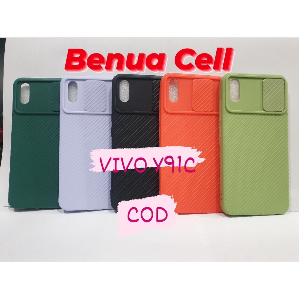 VIVO Y91C CASE SLIDE KAMERA VIVO Y91C SOFTCASE SLIDING KAMERA VIVO Y91C - BC