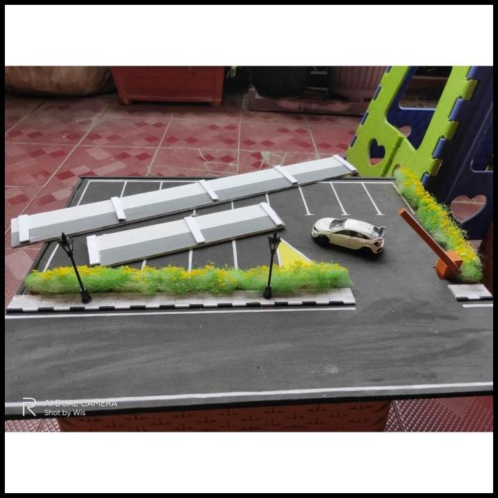 Diorama Diecast - Diorama Parkiran Diorama Parkir Mobil Miniatur Parki