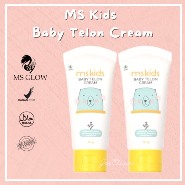 Ms Glow Kids Telon Cream Ms Kids Krim Telon Anak Bayi Minyak Telon Bayi Krim Bayi Baby Telon Cream T