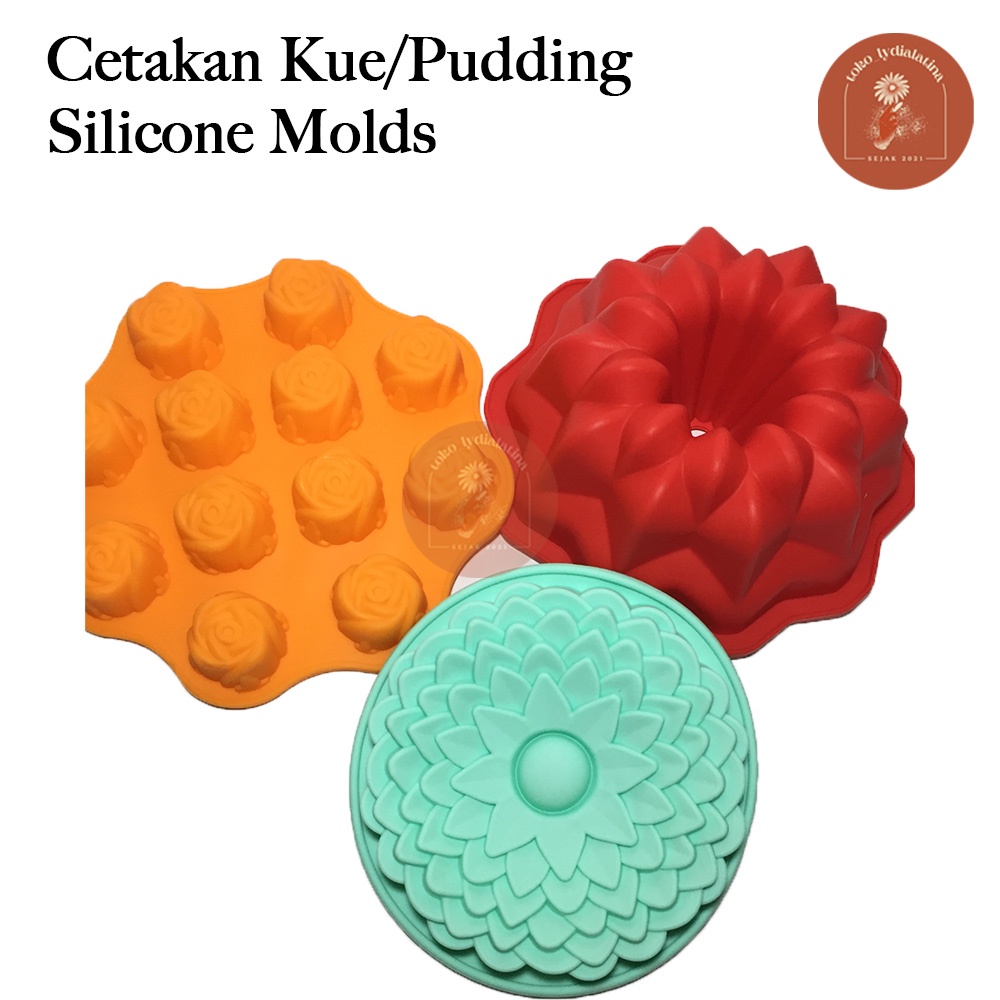 Cetakan Silikon Puding Jelly / Kue Cake 3D / Cetakan Silicone Mold