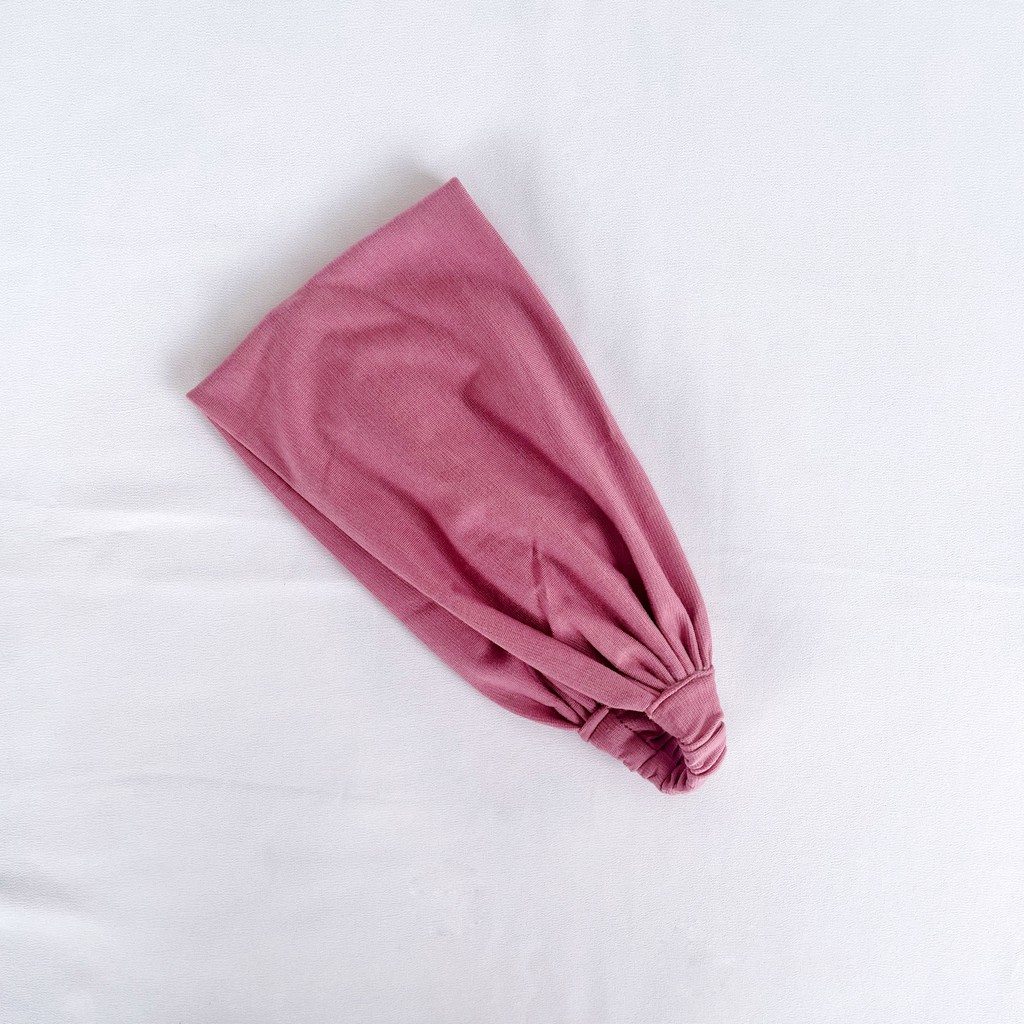 BANDANA HAERA - WARNA PINK TUA (DUSTY PINK)