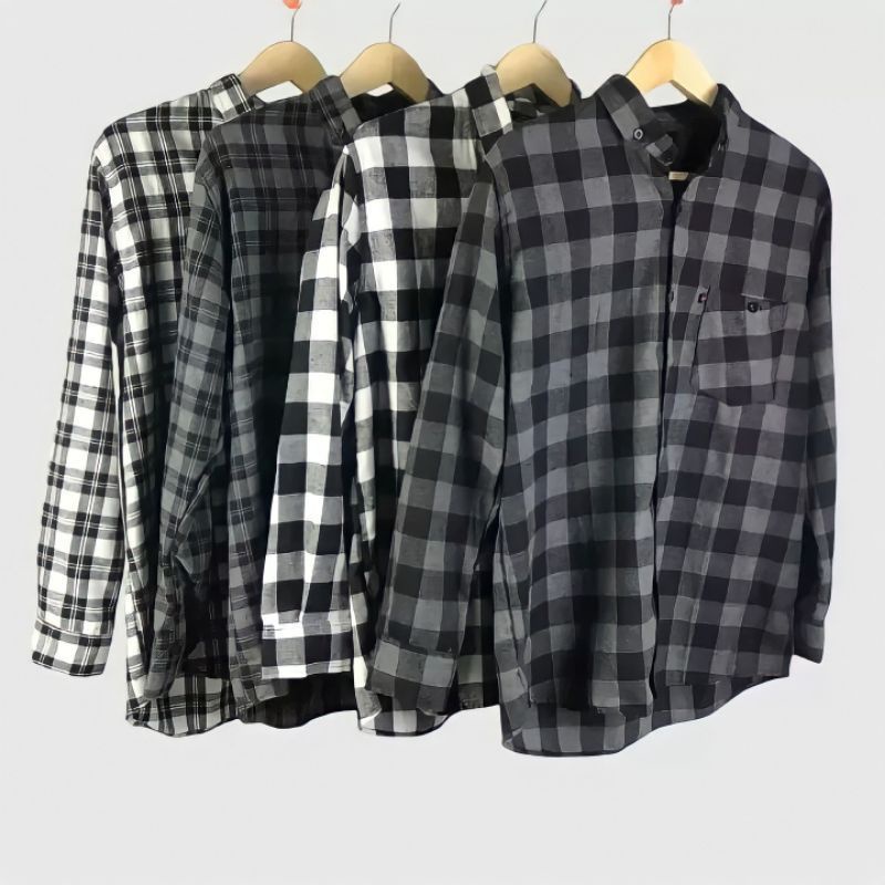 Baju Atasan Wanita Kemeja Flanel Cewek Premium Hem Kotak Kotak