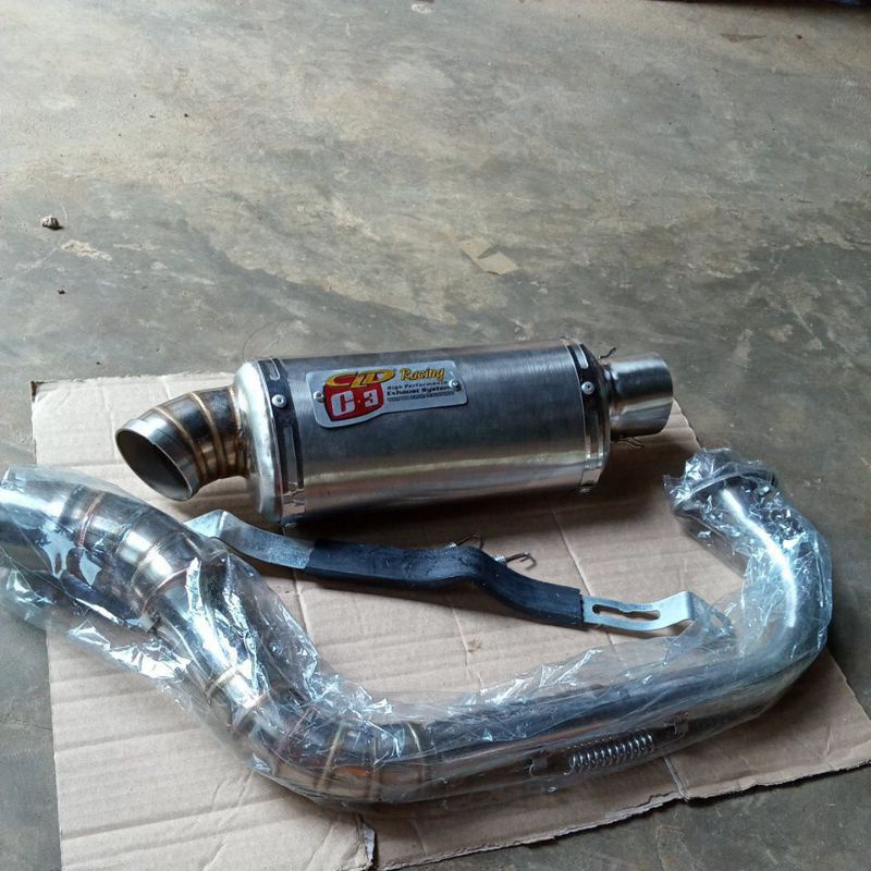 Knalpot racing cld c3 oval Beat fi beat karbu scopy