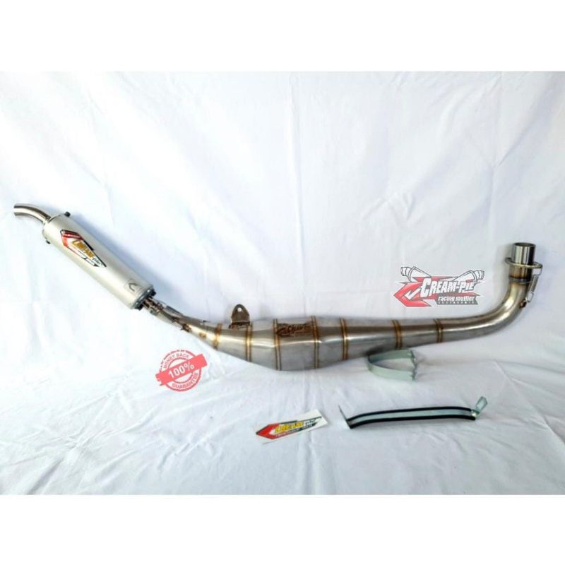 Knalpot Creampie FIZ R UNDERBONE STAINLESS