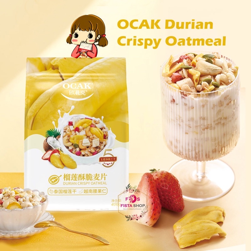 Yoghurt Cereal Oatmeal Granola muesli Sereal 400g &amp; 500g mix friut