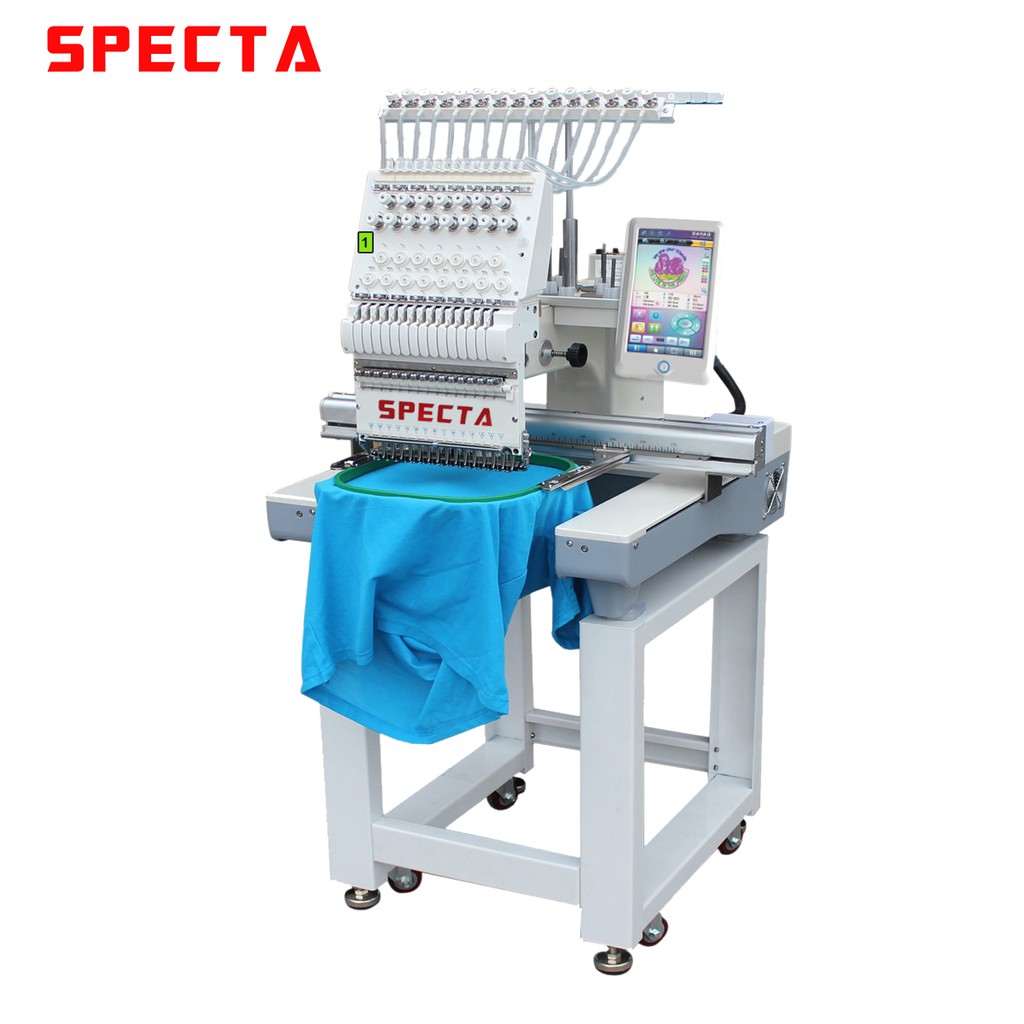 BOOKING UNIT V-TECH MESIN BORDIR KOMPUTER SPECTA  | EMBROIDERY MACHINE 1 KEPALA 12 JARUM