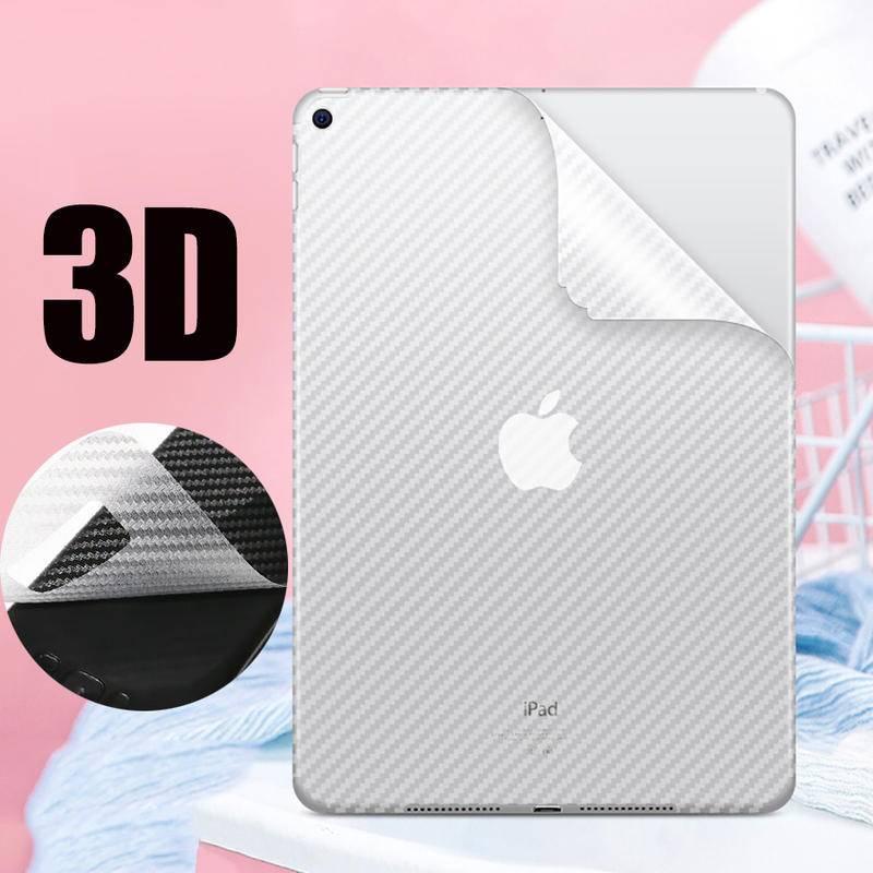 2Pcs 3D Back Carbon Fiber Film For Apple iPad Pro 12.9 11 2021 2020 2018 Matte Full Cover Screen Protector iPad Air 4 3 2 1 iPad 9 8 7 6 5 iPad 10.2 Mini 6 5 4 3 2 1 8.4 7.9