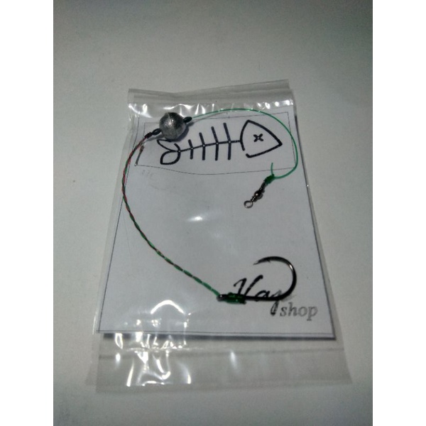 rangkaian pancing bawal dasaran