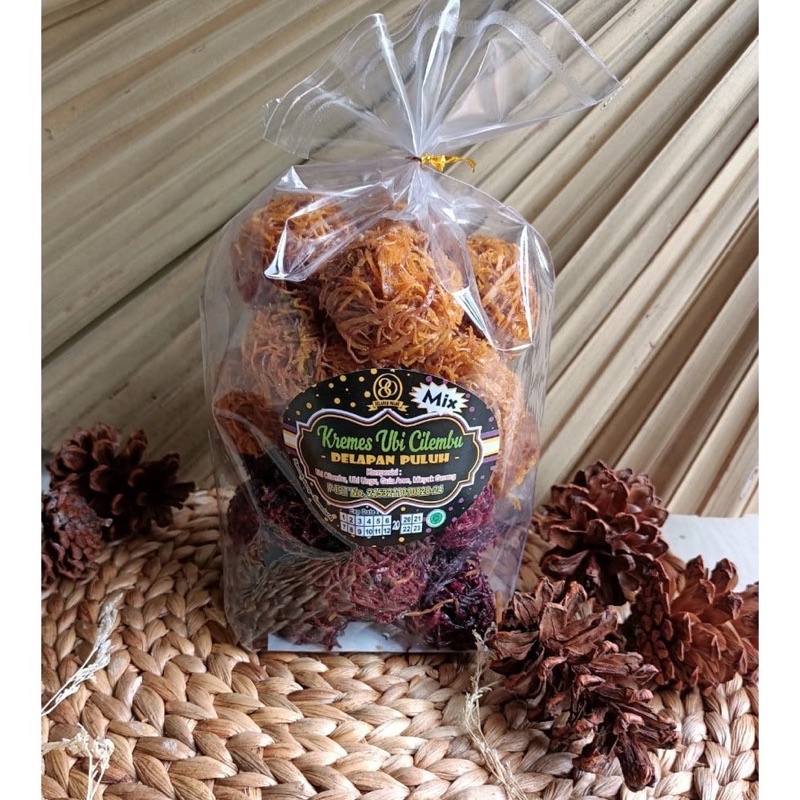 Ubi Kremes Kuning Ungu isi 20pcs / Oleh oleh Bandung