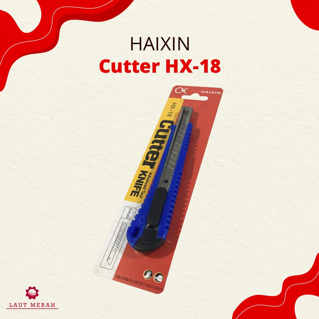 

Cutter kecil kater kecil gagang plastik warna warni Haixin