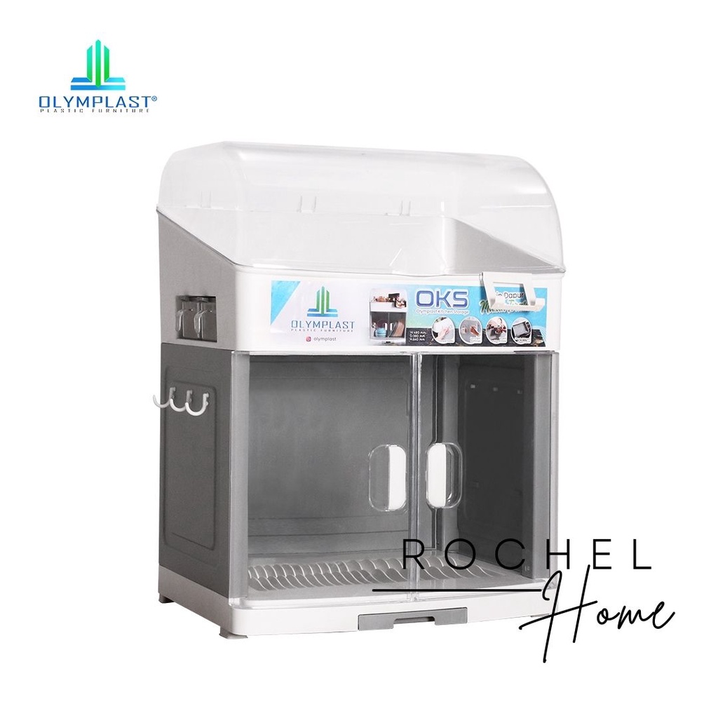 Olymplast Kitchen Storage OKS / Rak Piring Plastik / Rak Piring Kecil / Rak Penyimpanan Dapur
