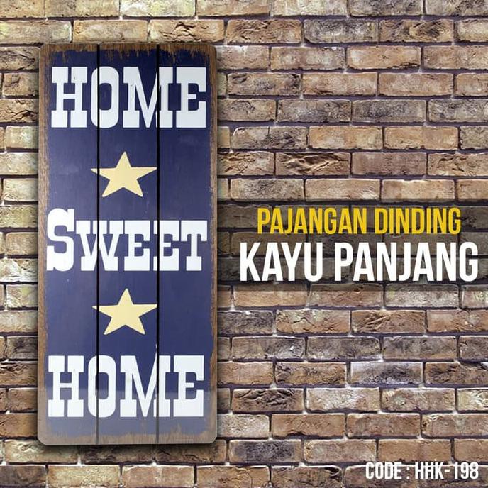 New Pajangan Kayu Dekorasi Dinding Home Sweet Home - Hhk-198
