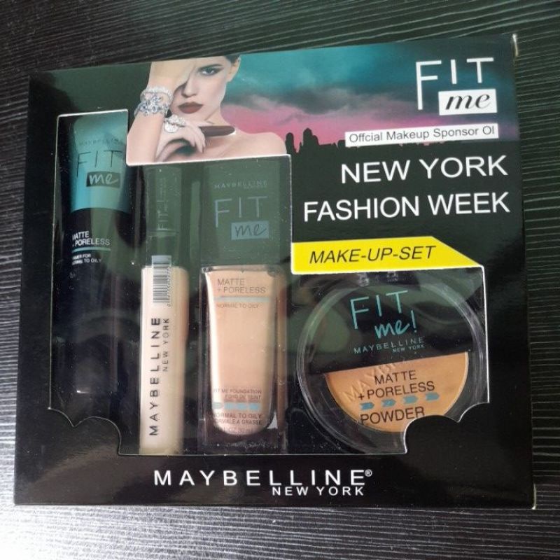 New Fashion Week Make Up Set 4 In 1 / Paket Kosmetik Maybelline Lengkap