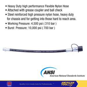 American Tool  Selang Grease Gun Flexible Nylon  8957639