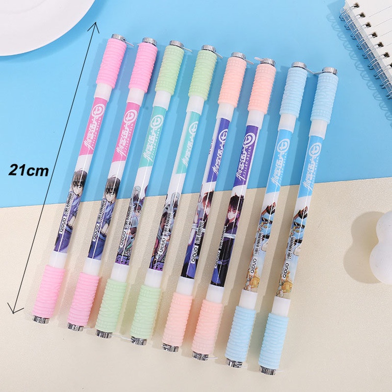 Mainan Pulpen Spinner Luminous Desain Kartun Lucu Multi Model Warna Acak Untuk Pelajar