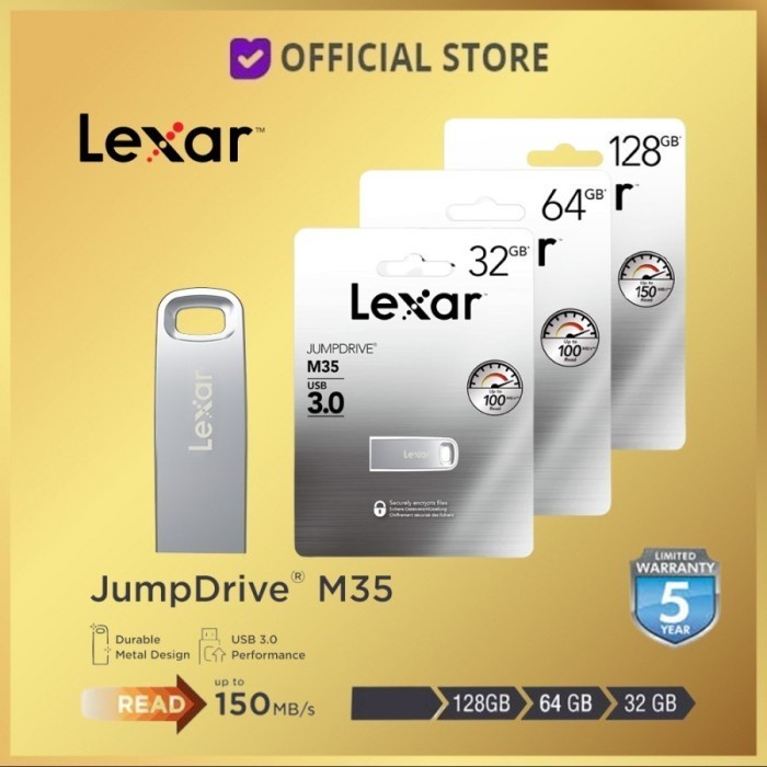 Flashdisk Lexar 64GB USB 3.0 JumpDrive M35