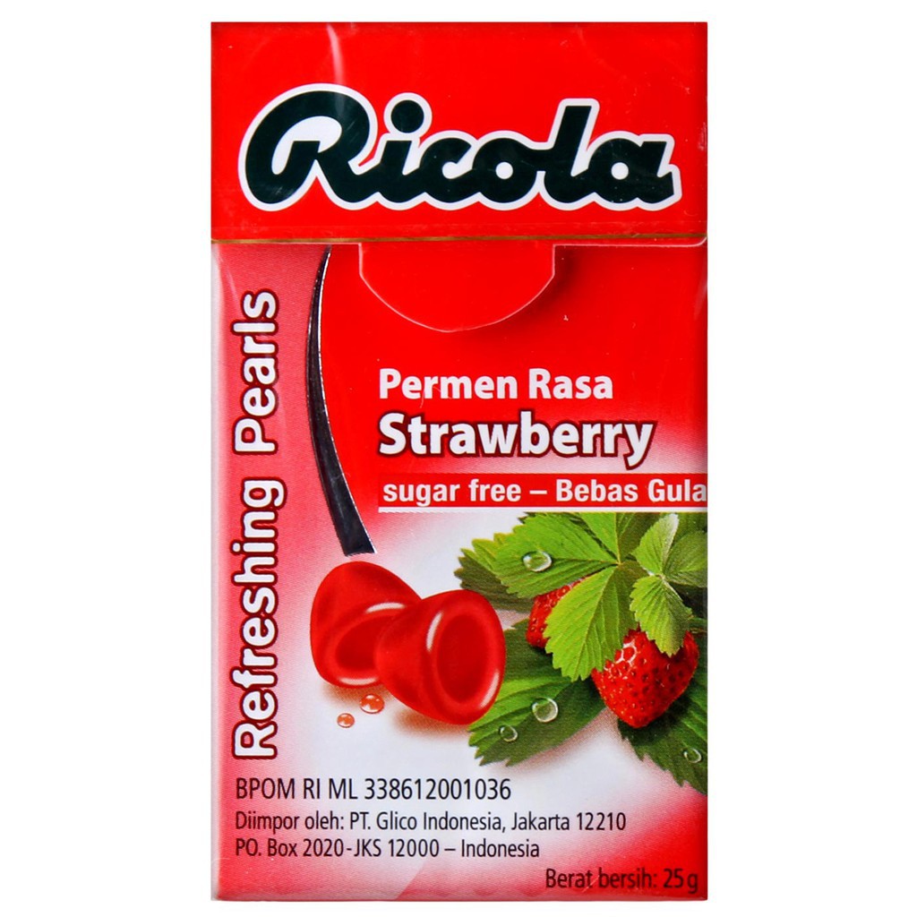 

RICOLA STRAWBERRY CANDY 25GR