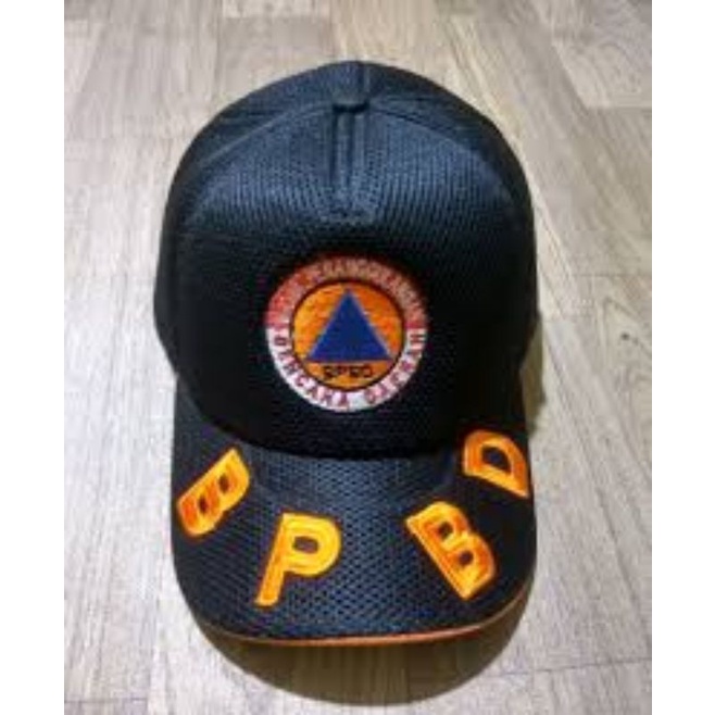 Topi BPBD jala hitam - Topi Jala BPBD Orange