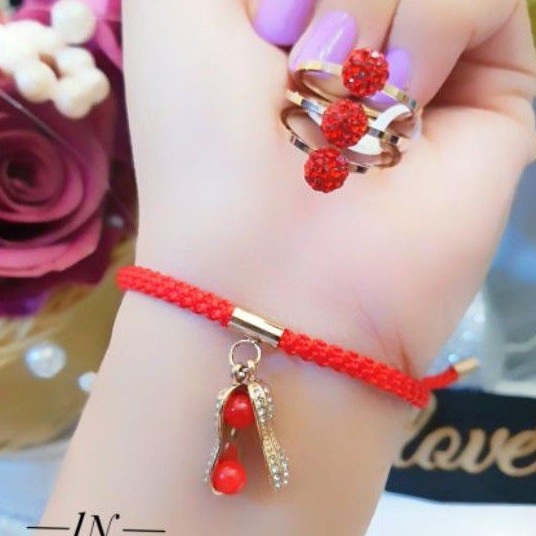 Titanium Gelang dan Cincin 0607q