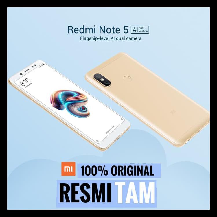 XIAOMI REDMI NOTE5 NOTE 5 RESMI 4GB 64GB TAM XIOMI XOMI SNAPDRAGON 636 - HITAM KODE 1461